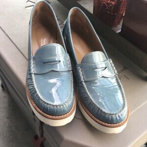 Santoni patent loafers 38.5